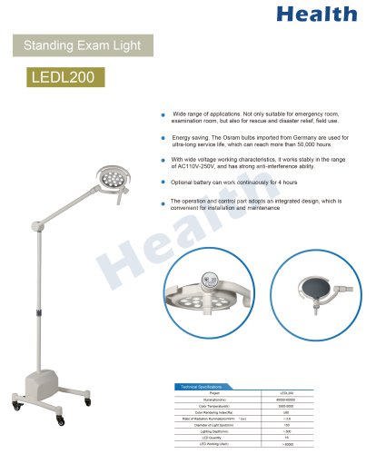 Catalog-LEDL200 Mobile  Exam Light