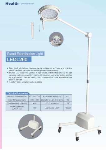 Health-Mobile Examination Light-LEDL260-Clinic