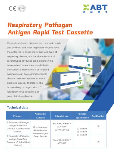 Respiratory Pathogen Antigen Rapid Test Cassette