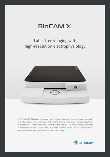 BioCAM X brochure