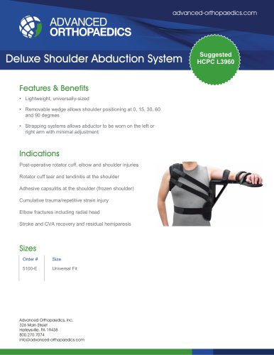 Deluxe Shoulder Abduction System