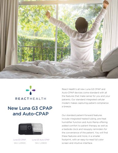 New Luna G3 CPAP and Auto-CPAP