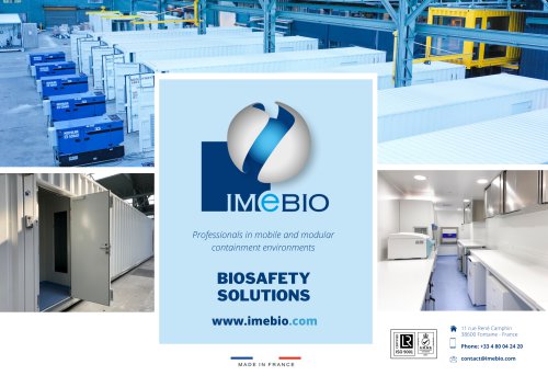 BROCHURE BIOSAFETY LABORATORY IMeBIO