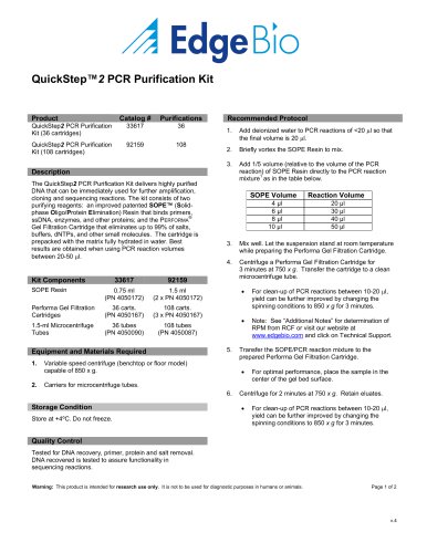 QuickStep™2 PCR Purification Kit