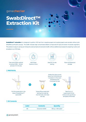 Swab:Direct™ Extraction Kit