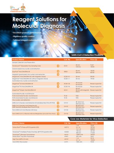 Reagent Solutions for Molecular Diagnosis