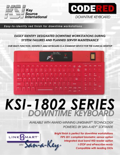 KSI-1802 Downtime Keyboard Datasheet