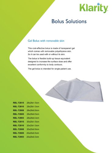 Klarity Bolus for Radiotherapy KSR-3005