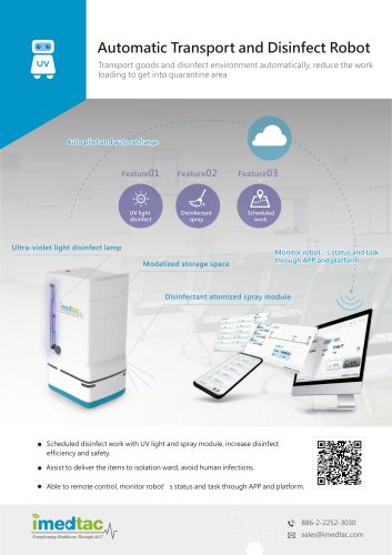 Automatic Transport and Disinfect Robot