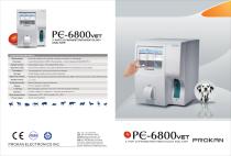 PE-6800Vet veterinary , Pets,  3-part, full automatic hematology, flow cytometry ,