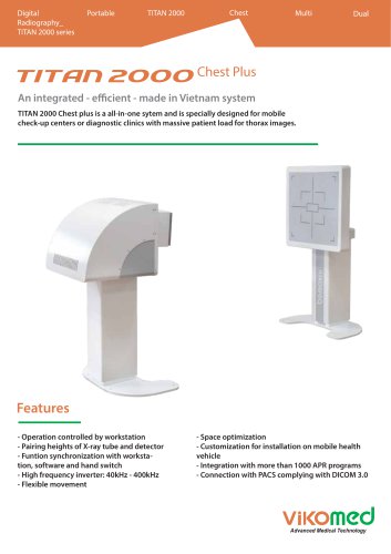X-ray machine: Titan 2000 chest plus