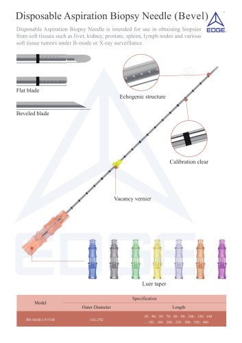 Disposable aspiration biopsy needle(Bevel)