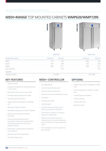 MEDI+RANGE TOP MOUNTED CABINETS WMP620/WMP1295