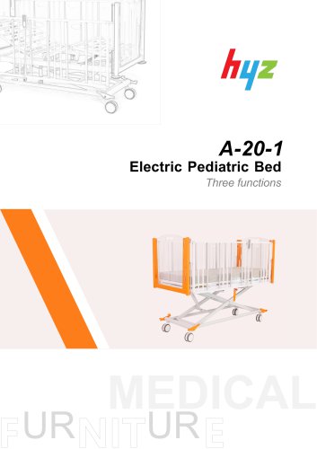 Electric acrylic pediatric bed