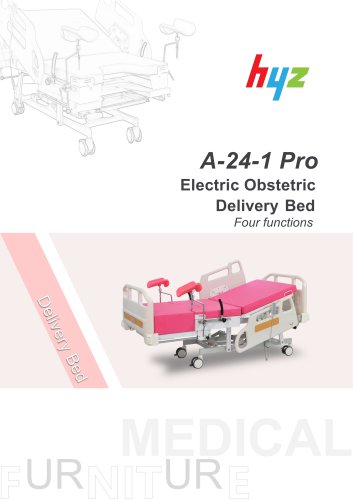 Electric obstetric hospital bed