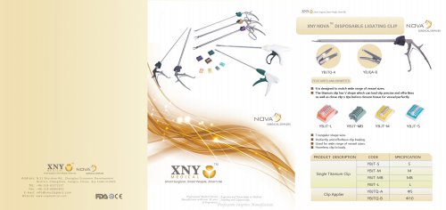 XNY Endoscopic Multiple Clip Appliers Type KXNY NOVA™, YBJK-L