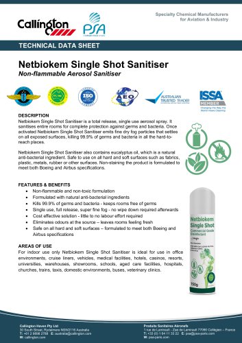 Netbiokem Single Shot Sanitiser