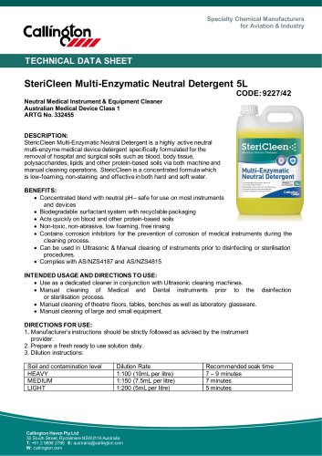 SteriCleen Multi-Enzymatic