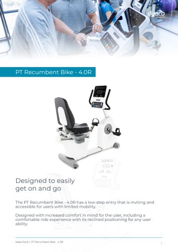 PT - Recumbent Bike 4.0R