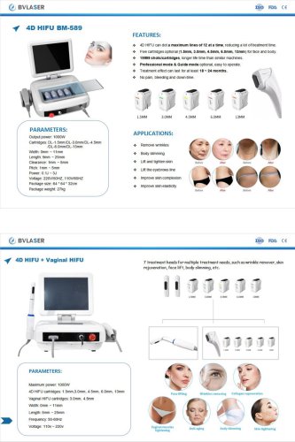 HIFU machine manufacturer-BVLASER. OEM HIFU anti-wrinkle machine. CE certification HIFU equipment