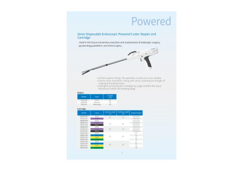 Disposable Endoscopic Powered Cutter Stapler