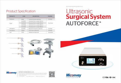 Autoforce Ultrasonic Surgical System QUSG