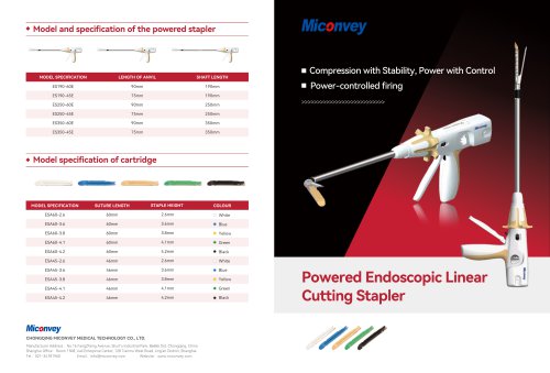 Powered Endoscopic Linear Cutting Stapler ESA