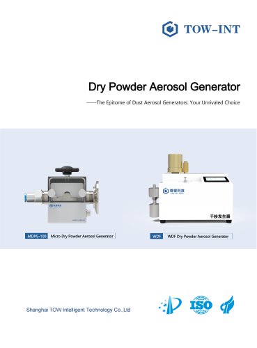 Dry Powder Aerosol Generator Brochure
