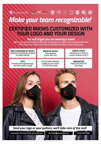 CUSTOMIZED CERTIFIFIED FACE MASKS