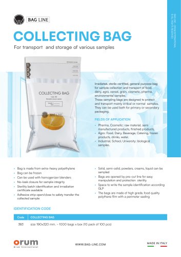 COLLECTING BAG - BAG LINE