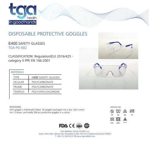 TGA-PG-002 Goggles