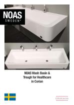 Noas Washbasin and Troughs in Corian®