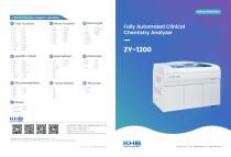KHB ZY-1200 Fully Automatic Clinical Chemistry Analyzer Brochure