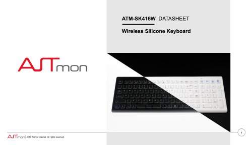 ATM-SK416W Wireless Sealed Silicone Keyboard