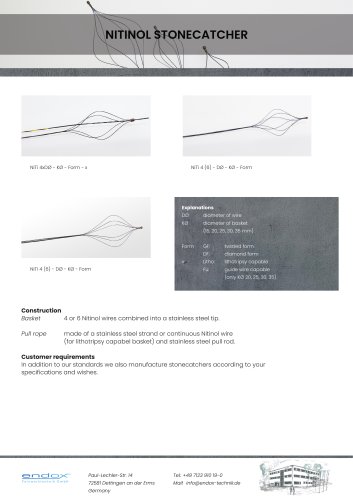 NITINOL STONECATCHER