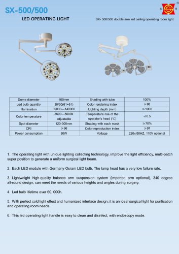 Suxin SX-500&500 and petal operating light
