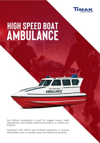 High Speed Boat Ambulance