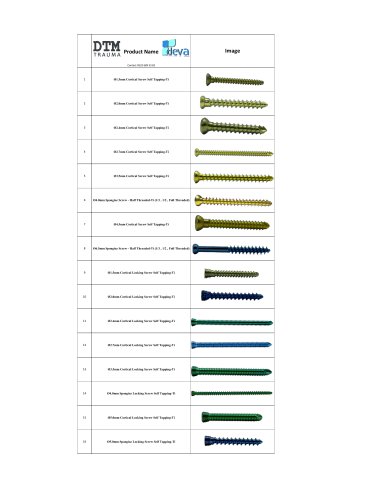 DTM Screws