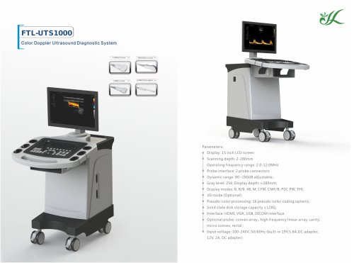 Fatali Medical Color Doppler Ultrasound Diagnostic System FTL-UTS1000