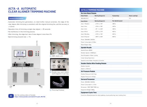 Automatic Clear Aligner Trimming Machine-ACTA-A