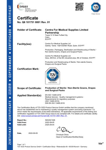 ISO EN 13485:2016