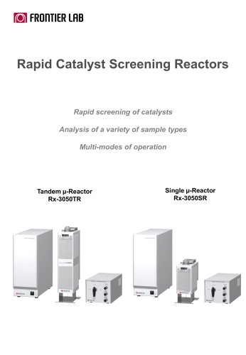 Rapid Catalyst Screening Reactors