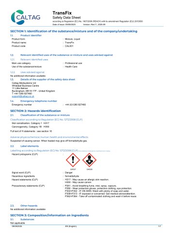 TransFix Material Safety Data Sheet
