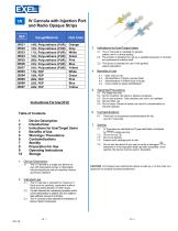 IV Cannula with Injection Port and Radio Opaque Strips