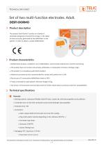 Defibrillation electrodes adults