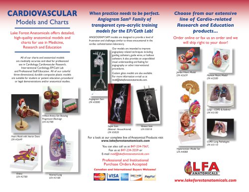 CARDIOVASCULAR Models and Charts