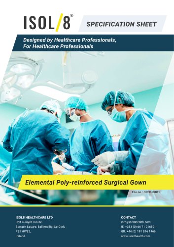 Elemental reinforced surgical gown