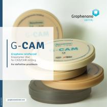 G-CAM Graphene reinforced biopolymer dise for CAD/CAM milling. For definitive prosthesis.