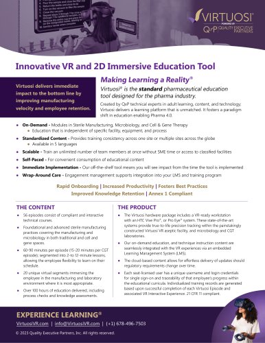 Innovative VR and 2D Immersive Education Tool