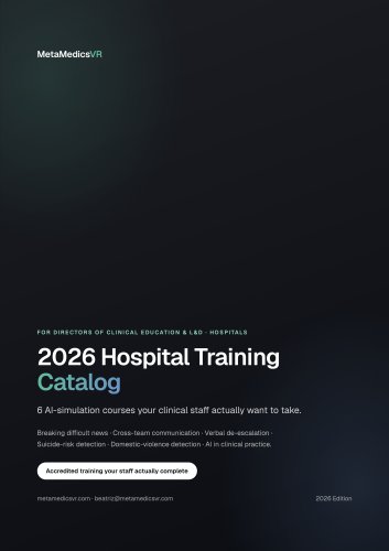 For Directors of Clinical Education & Learning and Development (L&D) Hospitals  2026 Hospital Training Catalog